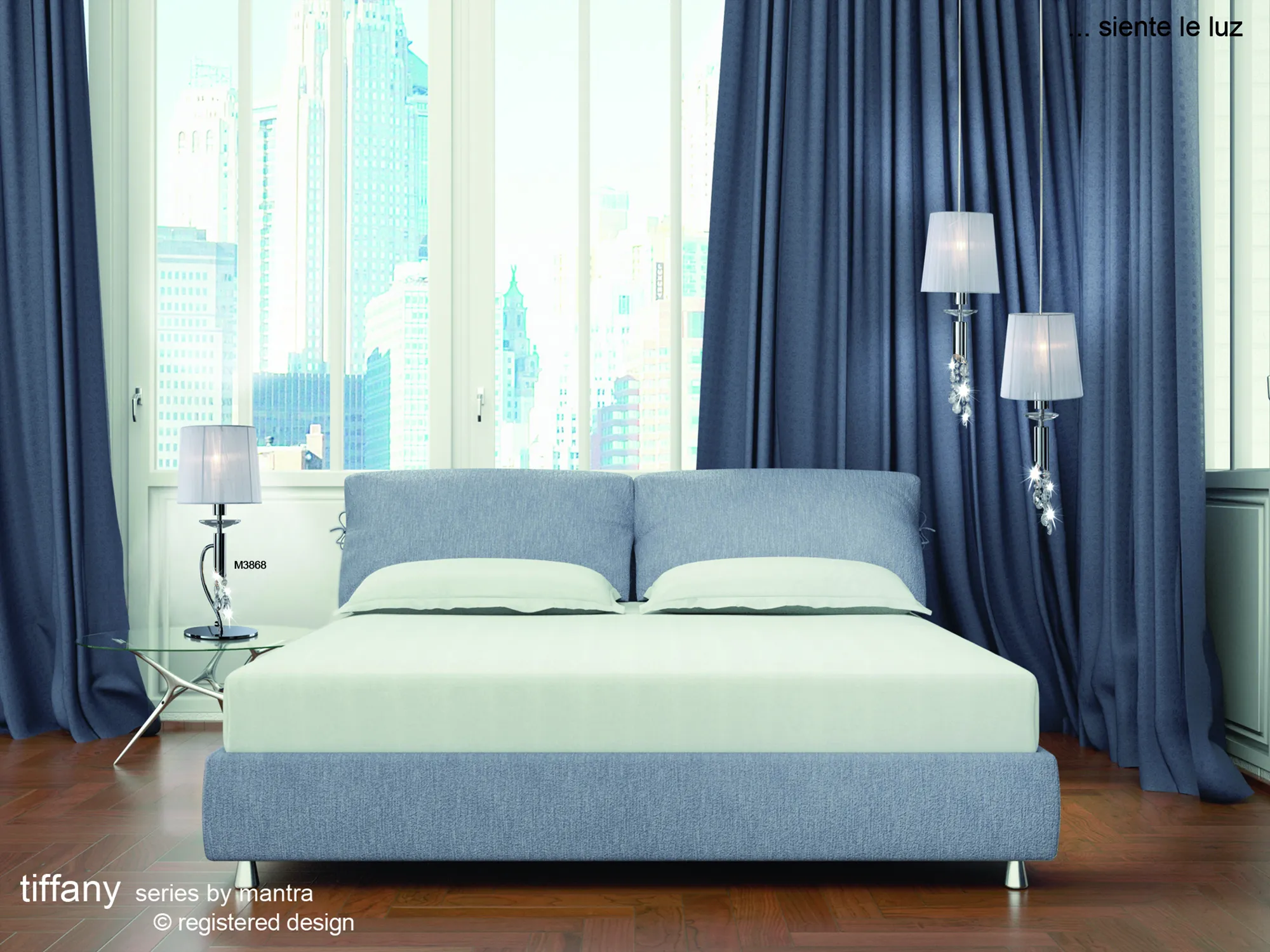 Tiffany Polished Chrome Crystal Table Lamps Mantra Shaded Table Lamps